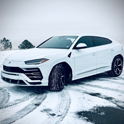 White Lamborghini Urus